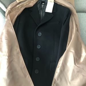 Burberry Wool Cashmere Melton Coat with Warmer